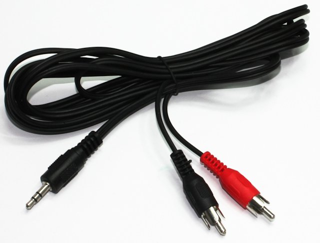Аудіо-кабель Cablexpert 3.5 мм / 2х RCA-тюльпан, 15 м (CCA-458-15M) ціна 169 грн - фотографія 2