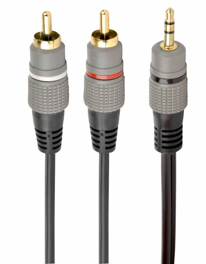 Аудио-кабель Cablexpert 3.5 мм / 2х RCA-тюльпан, 2.5 м (CCA-352-2.5M)