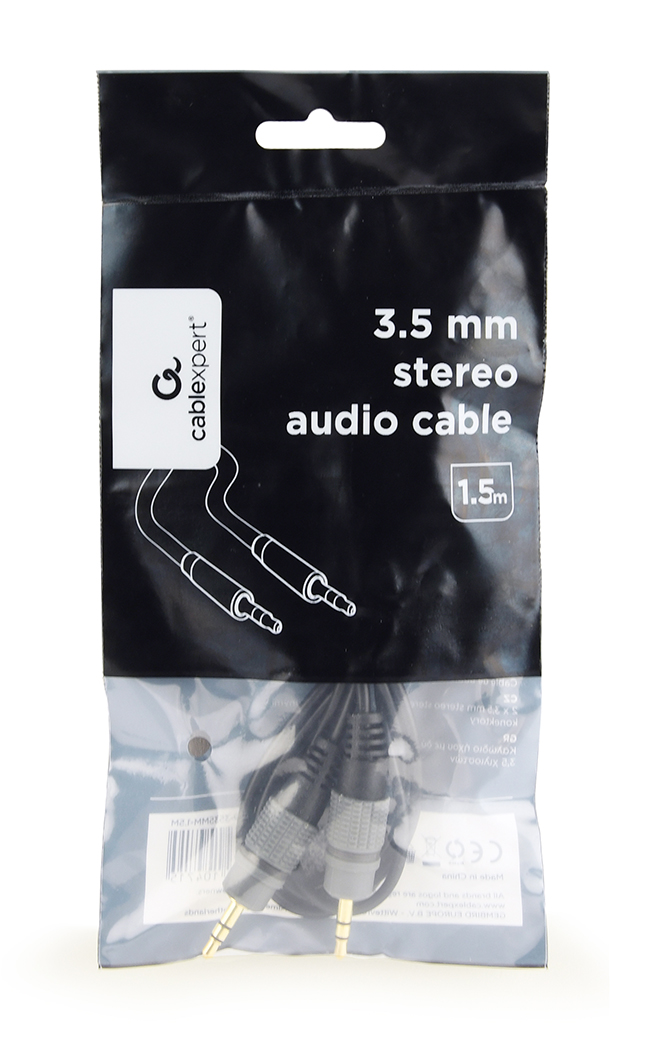 в продажу Аудіо-кабель Cablexpert 3.5 мм / 3.5мм, 1.5 м. (CCAP-3535MM-1.5M) - фото 3