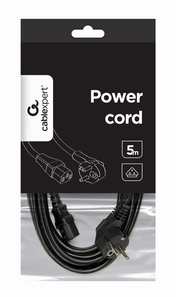 в продаже Силовой кабель Cablexpert CEE7/7-C13, 5 м (PC-186-VDE-5M) - фото 3