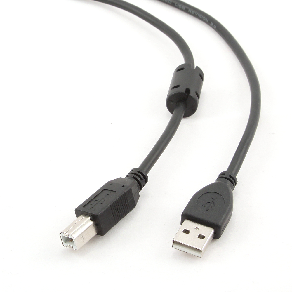 Кабель Cablexpert USB 2.0 AM/BM, 3 м, (CCF-USB2-AMBM-10) ціна 105 грн - фотографія 2