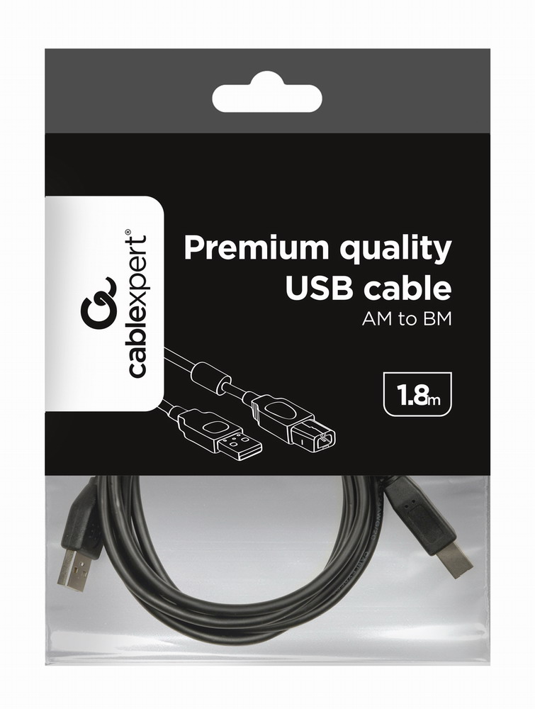 в продажу Кабель Cablexpert USB 2.0 AM/BM, 1.8 м, (CCF-USB2-AMBM-6) - фото 3