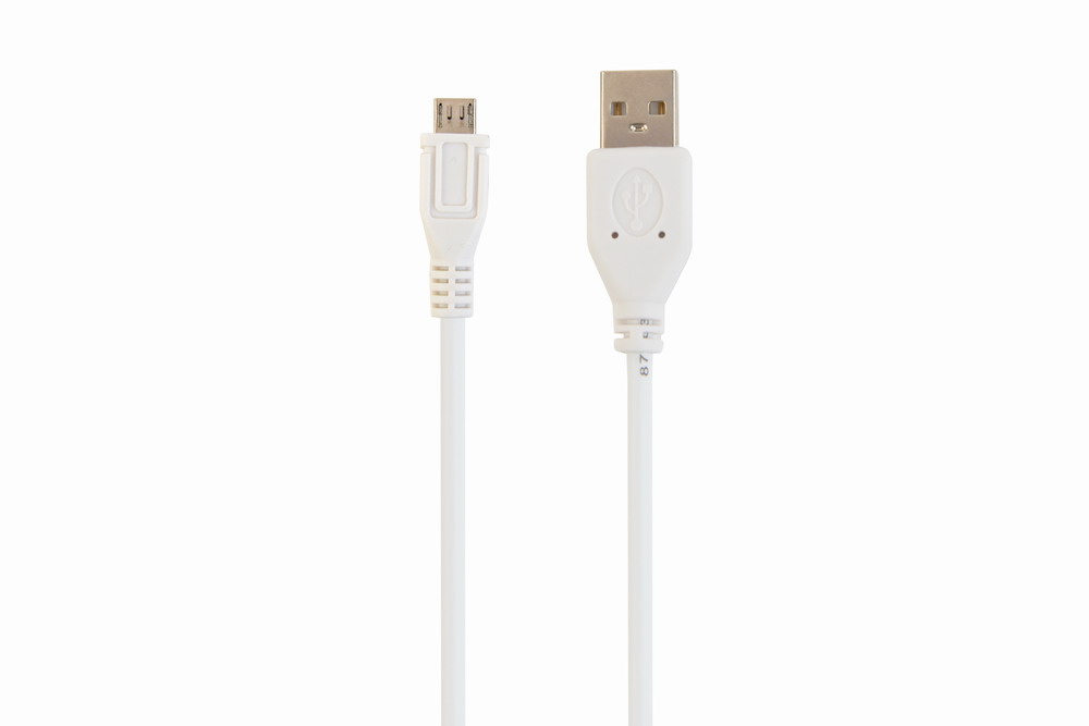 Кабель Cablexpert micro USB 2.0, AM/micro BM, 0.5 м, (CCP-mUSB2-AMBM-W-0.5M) в інтернет-магазині, головне фото