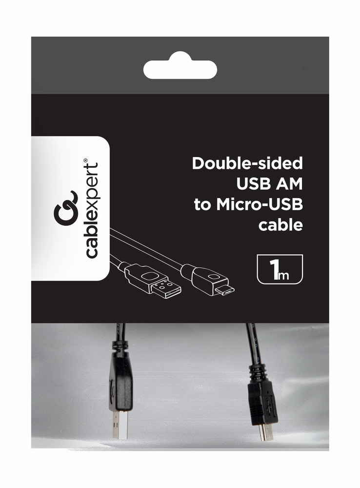 Кабель Cablexpert USB 2.0 AM/Micro BM (CC-mUSB2D-1M) ціна 49 грн - фотографія 2