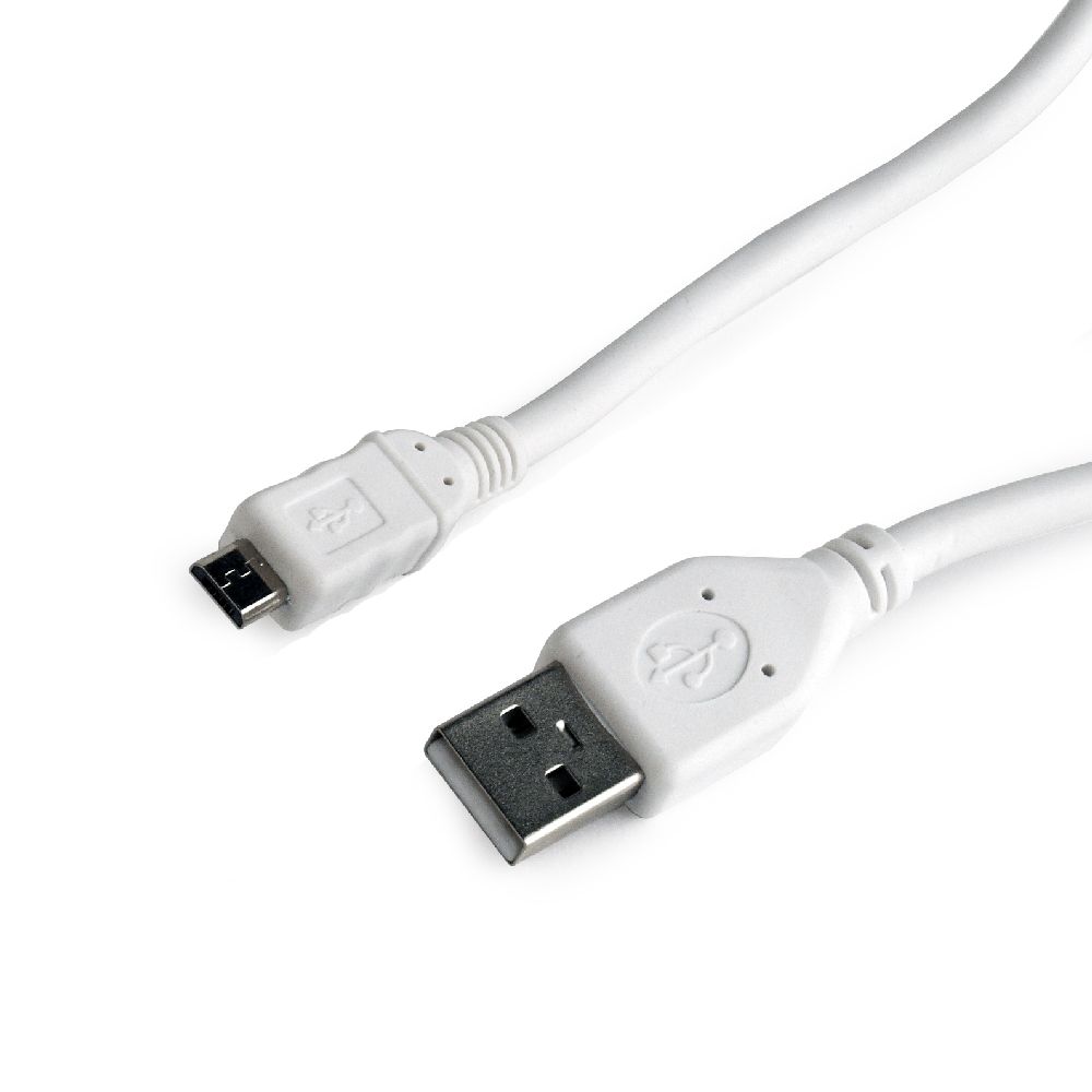Кабель Cablexpert micro USB2.0, AM/micro BM, 1 м, (CCP-mUSB2-AMBM-W-1M) ціна 49 грн - фотографія 2