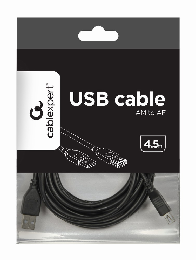 Кабель Cablexpert USB2.0, AM/АF, 4.5 м, (CCP-USB2-AMAF-15C) цена 99 грн - фотография 2