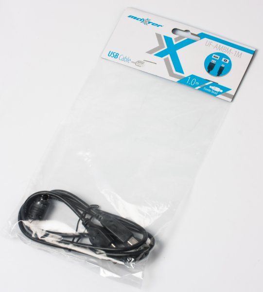 Кабель Maxxter USB2.0 AM/BM, 1 м (UF-AMBM-1M) ціна 133 грн - фотографія 2