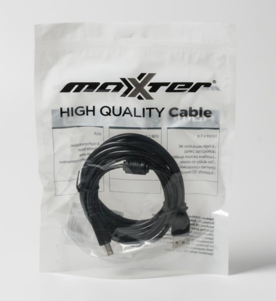 Кабель Maxxter USB2.0 AM/BM, 3 м (UF-AMBM-10) ціна 79 грн - фотографія 2