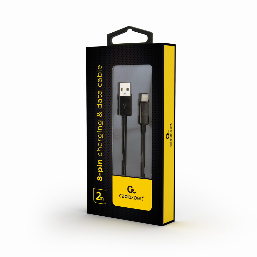 в продажу Кабель Cablexpert USB 2.0 AM/Lightning, 2.0 м (CC-USB2-AMLM-2M) - фото 3