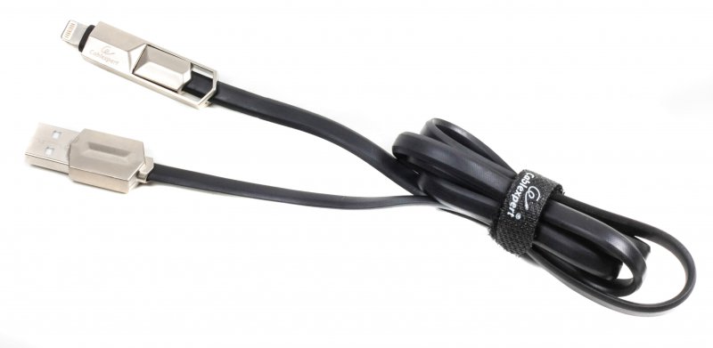 Кабель Cablexpert USB 2.0 АM/Lightning/Micro USB, 1.0 м (CCPB-ML-USB-05BK) ціна 175 грн - фотографія 2
