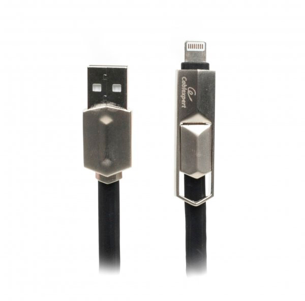 Кабель Cablexpert USB 2.0 АM/Lightning/Micro USB, 1.0 м (CCPB-ML-USB-05BK)