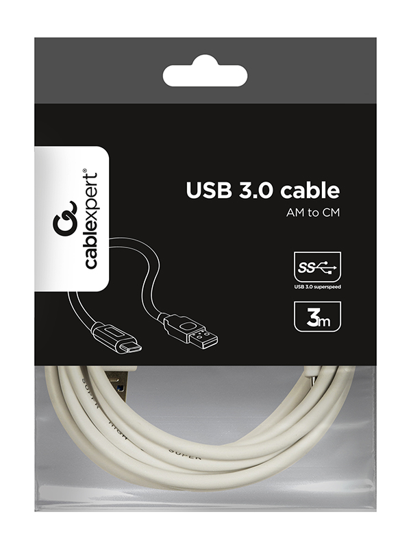 продаємо Cablexpert USB 3.0 AM/CM, 3 м, (CCP-USB3-AMCM-W-10) в Україні - фото 4
