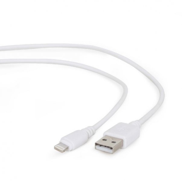 Кабель Cablexpert USB 2.0 AM/Lightning, 0.5 м (CC-USB2-AMLM-W-0.5M) цена 65 грн - фотография 2