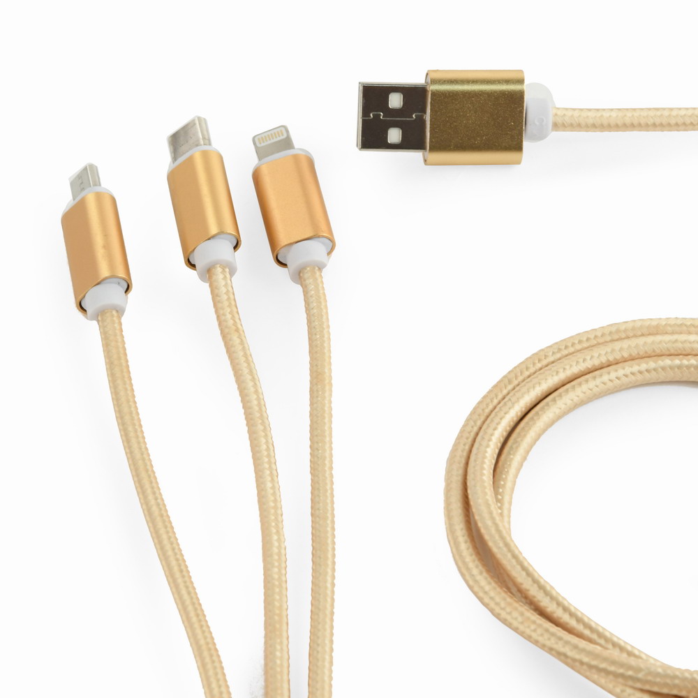 в продажу Кабель Cablexpert USB AM/Lightning/Micro/Type-C, 1.0 м (CC-USB2-AM31-1M-G) - фото 3