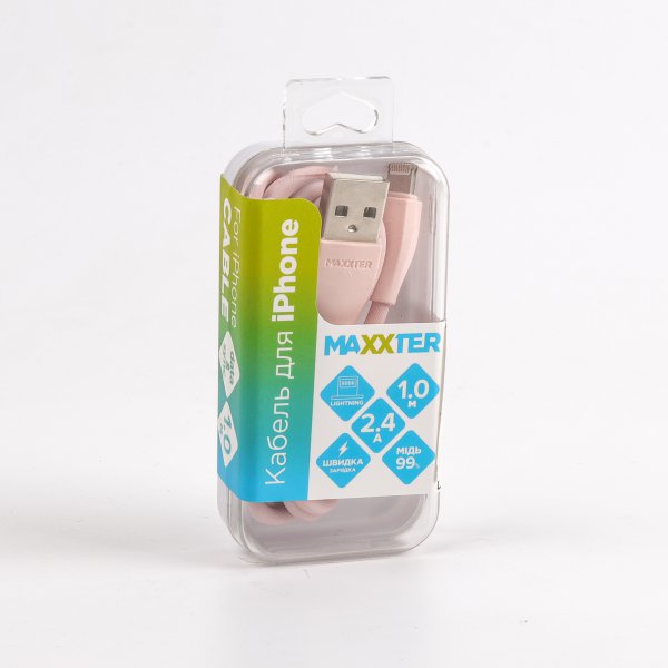 продаємо Maxxter USB 2.0 АM/Lightning, 1.0 м (UB-L-USB-01GP) в Україні - фото 4