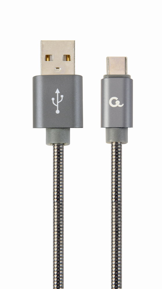 Кабель Cablexpert USB 2.0 AM/CM, 1 м (CC-USB2S-AMCM-1M-BG) в интернет-магазине, главное фото