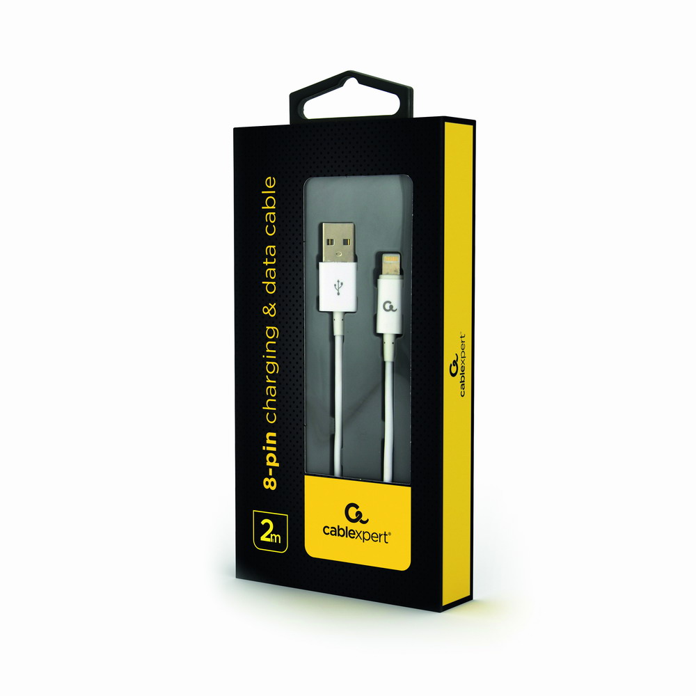 Кабель Cablexpert USB 2.0 АM/Lightning, 2 м, (CC-USB2P-AMLM-2M-W) цена 155 грн - фотография 2