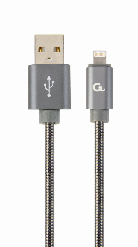 Кабель Cablexpert USB 2.0 АM/Lightning, 1 м (CC-USB2S-AMLM-1M-BG) в інтернет-магазині, головне фото