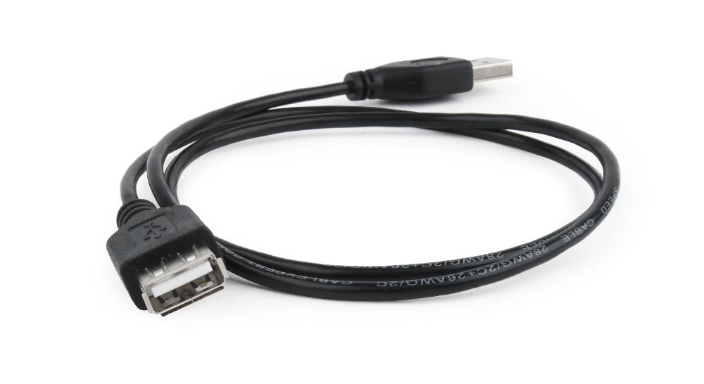 в продажу Кабель Cablexpert USB 2.0, AM/АF, 75 см (CC-USB2-AMAF-75CM/300-BK) - фото 3