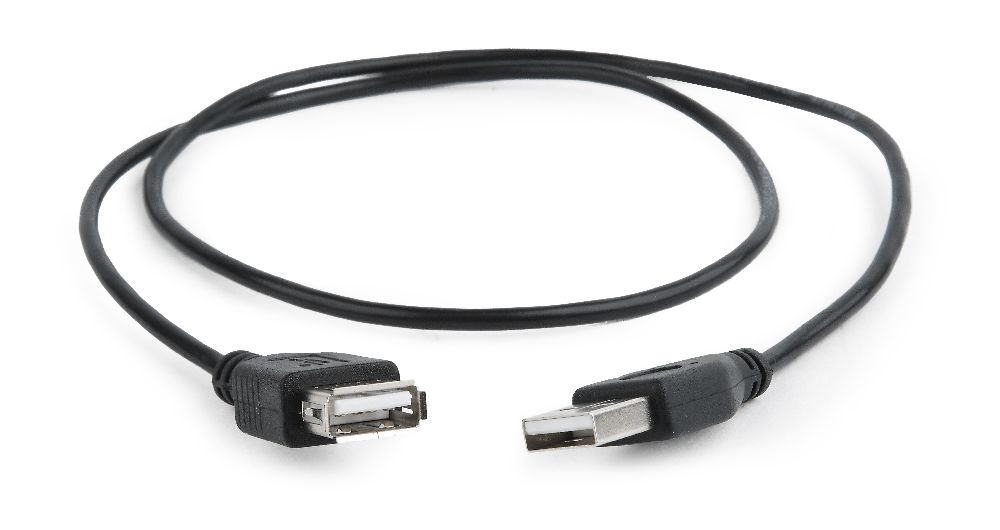 Кабель Cablexpert USB 2.0, AM/АF, 75 см (CC-USB2-AMAF-75CM/300-BK) в інтернет-магазині, головне фото