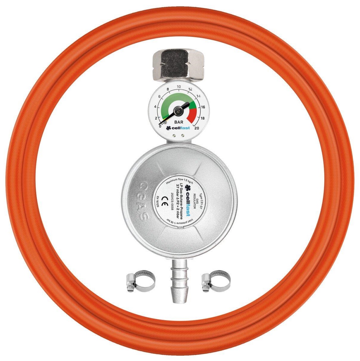 Комплект для підключення газового балона Cellfast 52-506 в інтернет-магазині, головне фото
