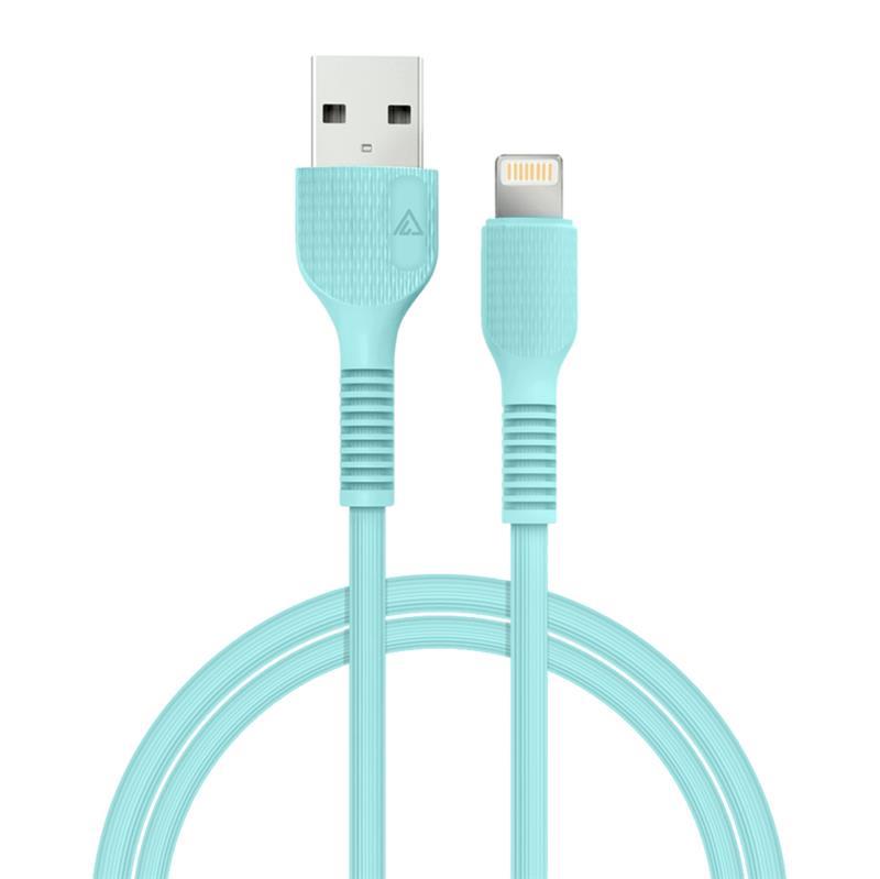Купить кабель ACCLAB AL-CBCOLOR-L1MT USB-Lightning 1.2м Mint (1283126518195) в Кривом Роге