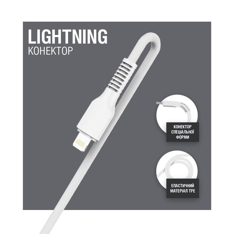 в продаже Кабель ACCLAB AL-CBCOLOR-L1WT USB-Lightning 1.2м White (1283126518225) - фото 3