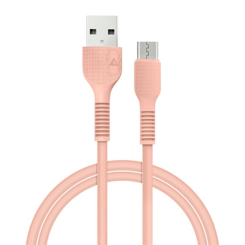 ACCLAB AL-CBCOLOR-M1PH USB-microUSB 1.2м Peach (1283126518164)