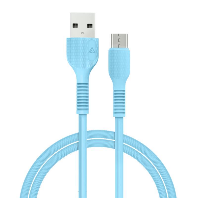 Кабель ACCLAB AL-CBCOLOR-M1BL USB-microUSB 1.2м Blue (1283126518133) в інтернет-магазині, головне фото