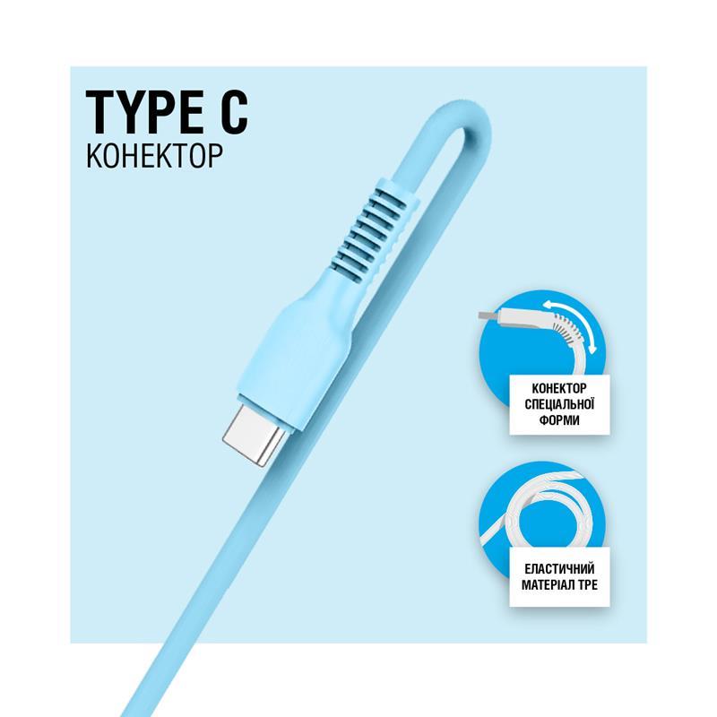 в продаже Кабель ACCLAB AL-CBCOLOR-T1BL USB-USB Type-C 1.2м Blue (1283126518249) - фото 3