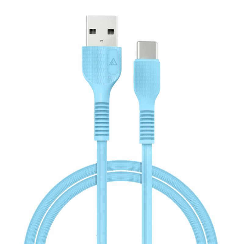 Кабель ACCLAB AL-CBCOLOR-T1BL USB-USB Type-C 1.2м Blue (1283126518249) в интернет-магазине, главное фото
