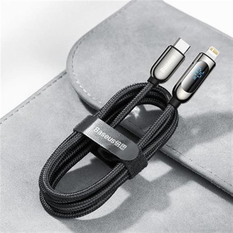 в продажу Кабель Baseus Display Fast Charging USB-C-Lightning, 20W, 1м Green (CATLSK-06) - фото 3