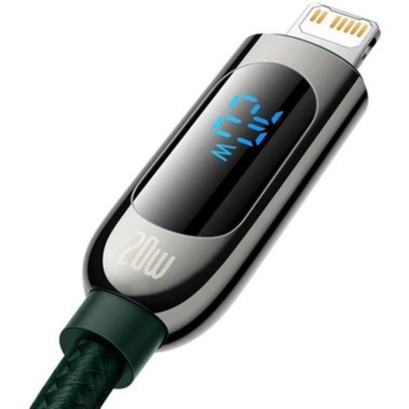 продаємо Baseus Display Fast Charging USB-C-Lightning, 20W, 1м Green (CATLSK-06) в Україні - фото 4