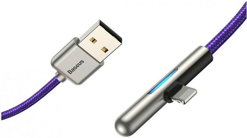 Кабель Baseus Iridescent Lamp Mobile Game USB3.1-Lightning 1.5A, 2м, Purple (CAL7C-B05) цена 0 грн - фотография 2