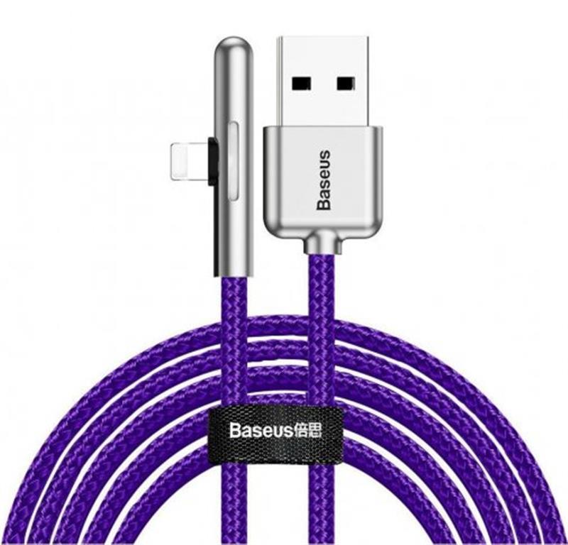 Кабель Baseus Iridescent Lamp Mobile Game USB3.1-Lightning 1.5A, 2м, Purple (CAL7C-B05) в інтернет-магазині, головне фото