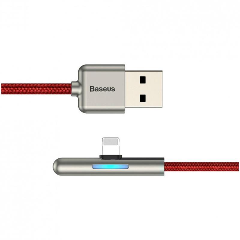 Кабель Baseus Iridescent Lamp Mobile Game USB3.1-Lightning 1.5A, 2м, Red (CAL7C-B09) ціна 269 грн - фотографія 2