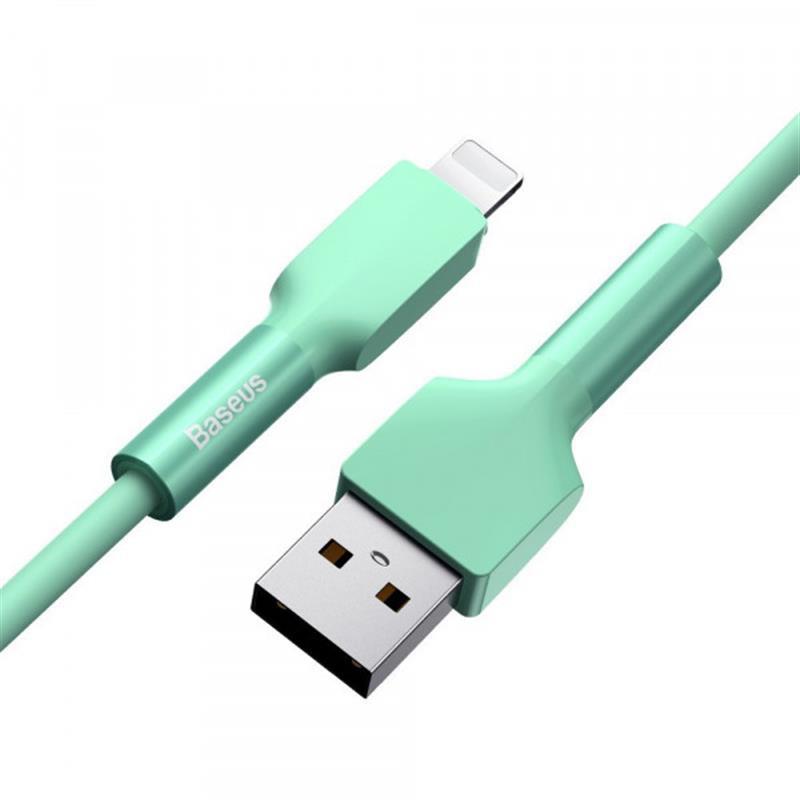 в продаже Кабель Baseus Silica gel USB3.1-Lightning, 1м, Green (CALGJ-06) - фото 3