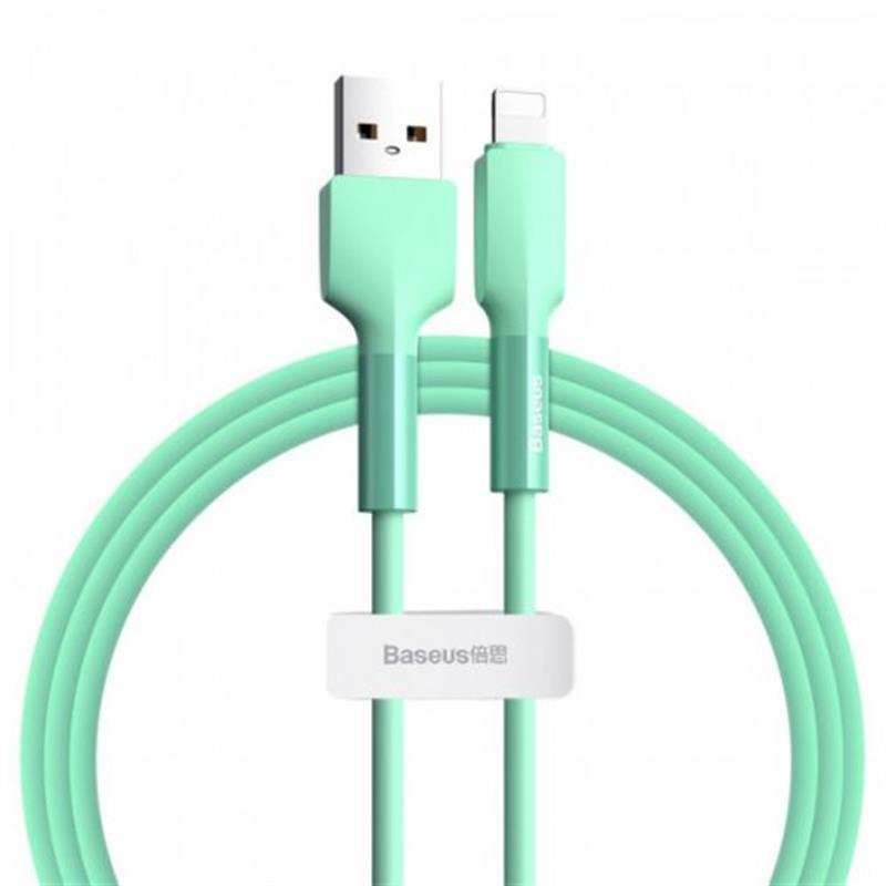 Кабель Baseus Silica gel USB3.1-Lightning, 1м, Green (CALGJ-06) в интернет-магазине, главное фото