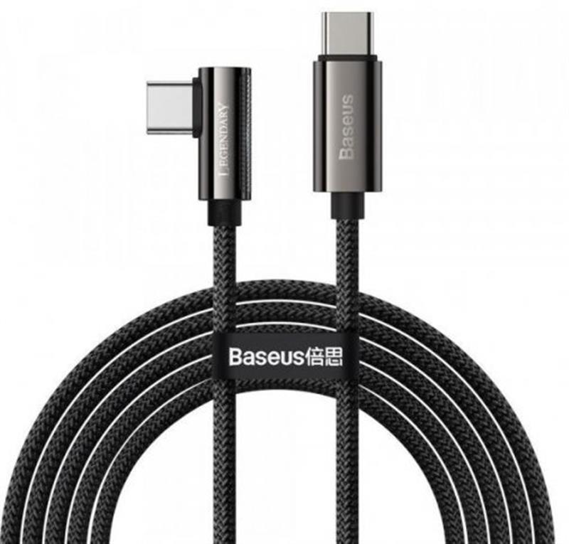 Кабель Baseus Legend Series Elbow USB-C-USB-C, 2м, Black (CATCS-A01) в интернет-магазине, главное фото