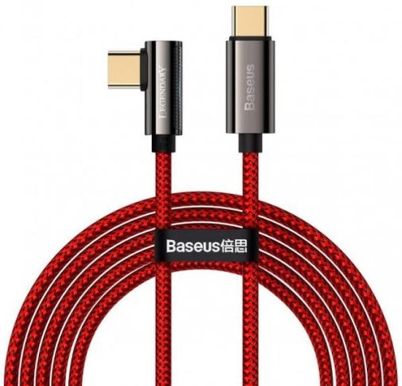 Кабель Baseus Legend Series Elbow USB-C-USB-C, 2м, Red (CACS000709) в интернет-магазине, главное фото
