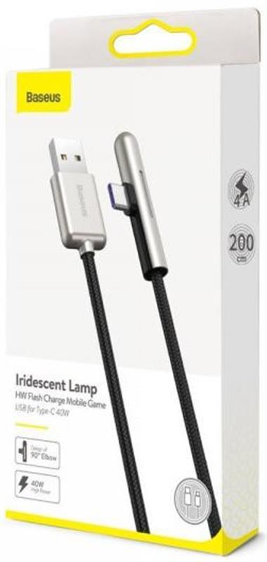 продаємо Baseus Iridescent Lamp Mobile Game USB3.1-USB Type-C, 2м, Black (CAT7C-C01) в Україні - фото 4