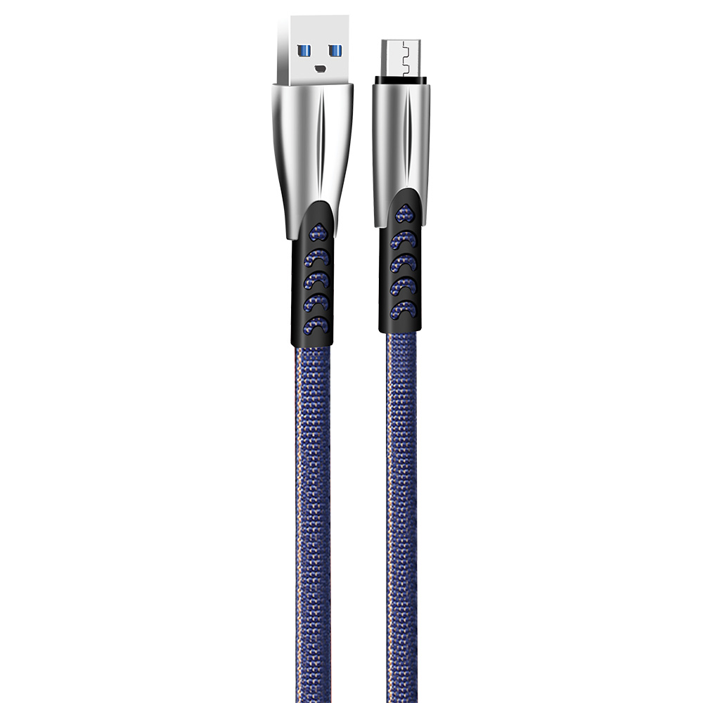 в продаже Кабель ColorWay USB-microUSB, 2.4А, 1м, Blue (CW-CBUM011-BL) - фото 3
