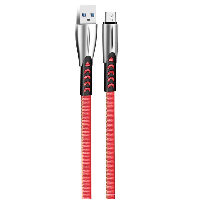 Кабель ColorWay USB-microUSB, 2.4А, 1м, Red (CW-CBUM011-RD) в інтернет-магазині, головне фото