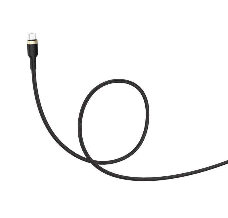 Кабель ColorWay USB-microUSB, spiral, 2.4А, 1м, Black (CW-CBUM051-BK) ціна 220 грн - фотографія 2