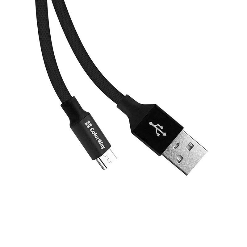 продаємо ColorWay USB-microUSB 2.4А, 0.25м, Black (CW-CBUM048-BK) в Україні - фото 4