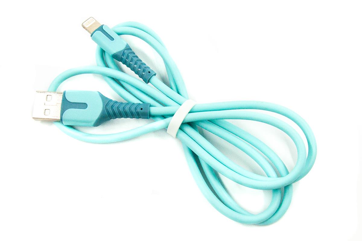 Кабель Dengos USB-Lightning 1м Blue (PLS-L-IND-SOFT-BLUE) в інтернет-магазині, головне фото