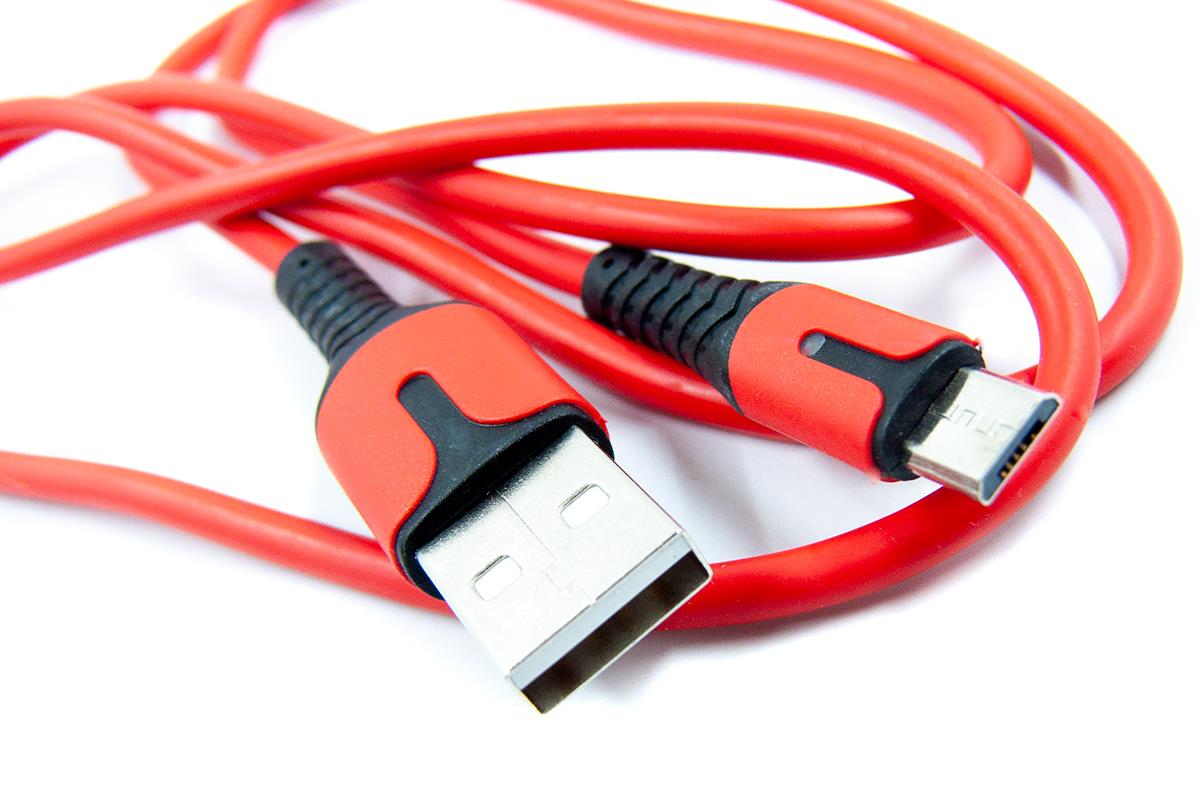 Кабель Dengos USB-Lightning 1м Red (PLS-M-IND-SOFT-RED) ціна 222 грн - фотографія 2