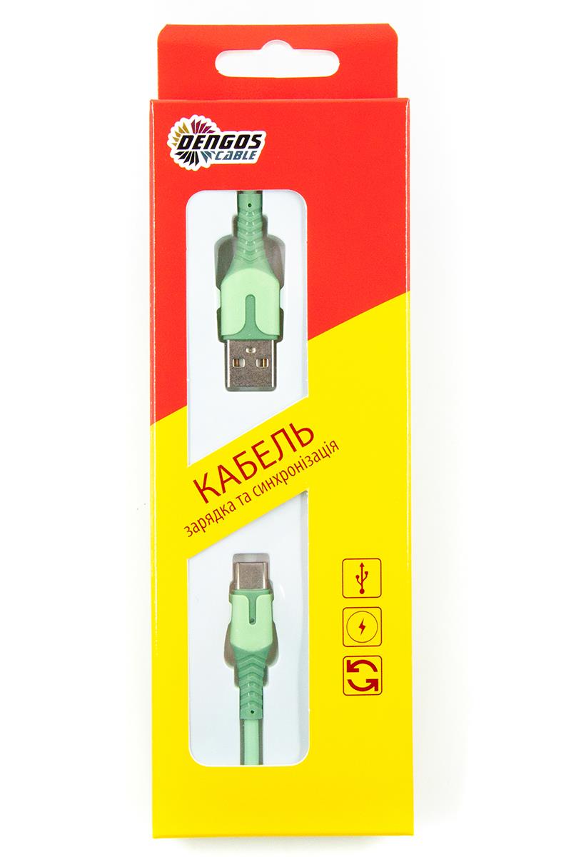 в продажу Кабель Dengos USB-USB Type-C 1м Mint (PLS-TC-IND-SOFT-MINT) - фото 3