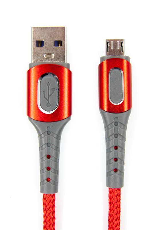 Кабель Dengos USB-microUSB 1м Red (NTK-M-LP-RED) цена 0 грн - фотография 2