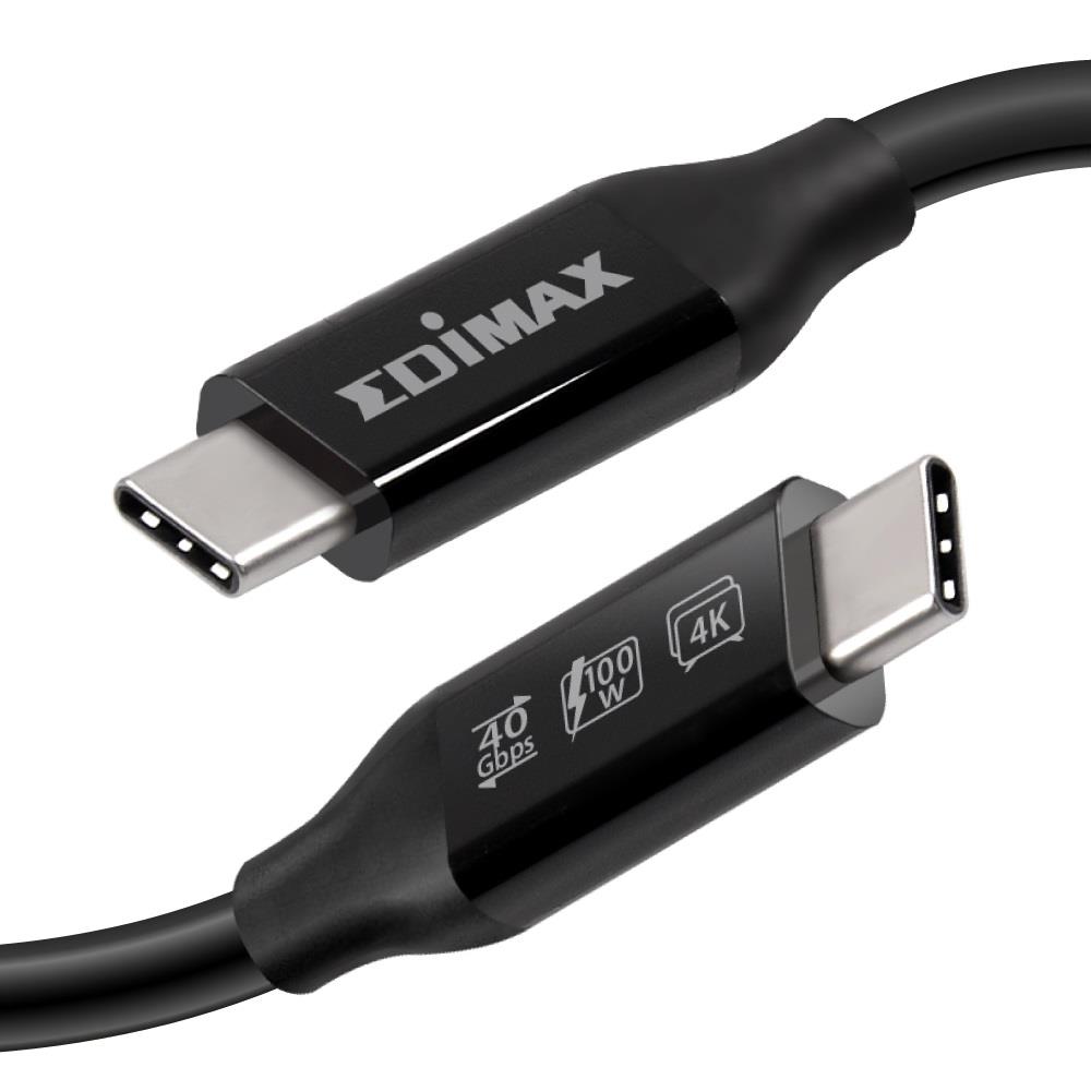 в продажу Кабель Edimax UC4-010TB Thunderbolt3 1.0м (USB-C to USB-C, 40Gbps) - фото 3